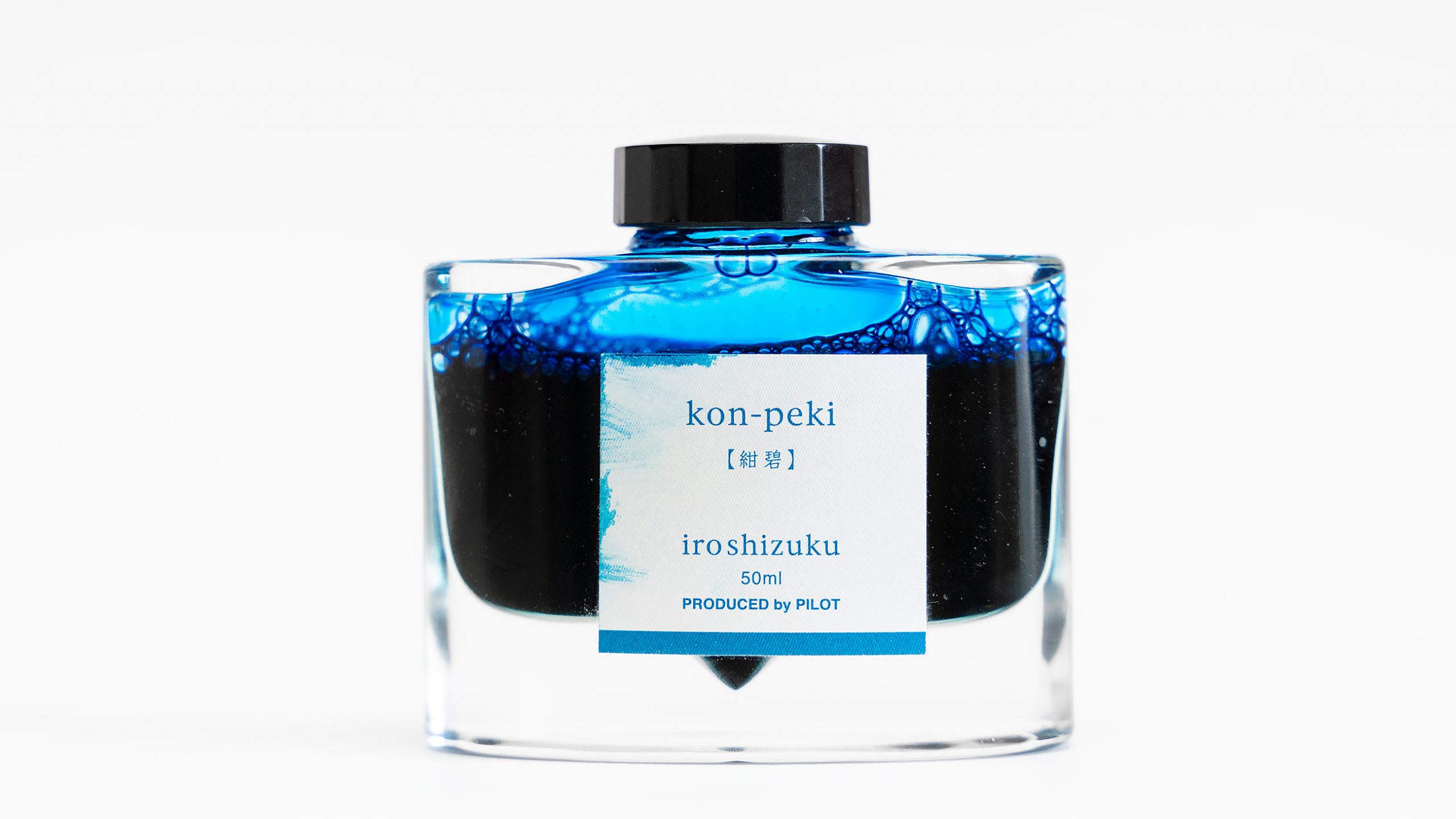 PILOT Iroshizuku Bottled Fountain Pen Ink, Kon-Peki, Deep Blue (Turquoise  Blue) 50ml Bottle (69212)