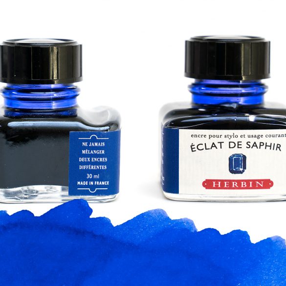 Herbin Eclad de Saphir bottle shape and color