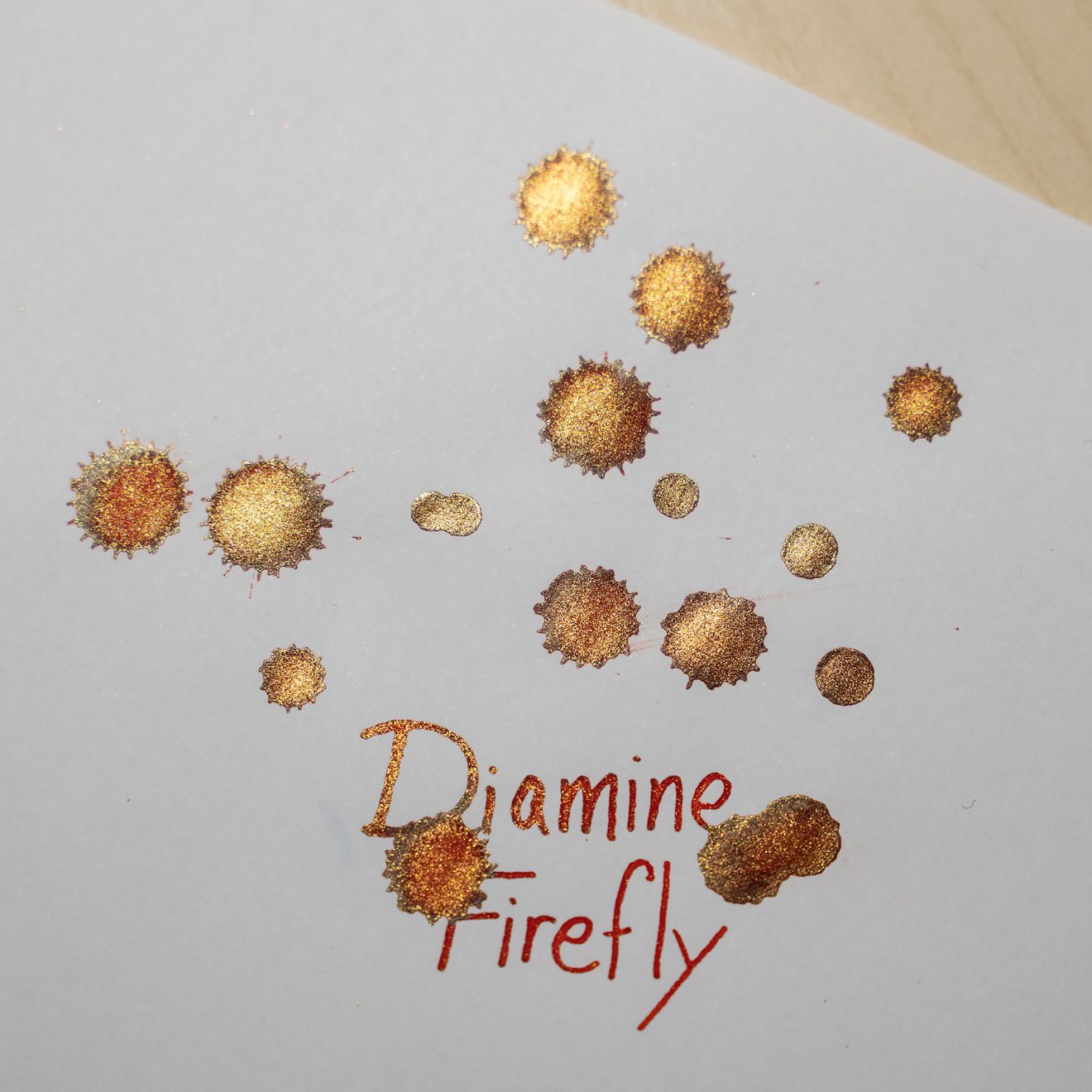 Diamine Firefly Ink Drops with Glitter
