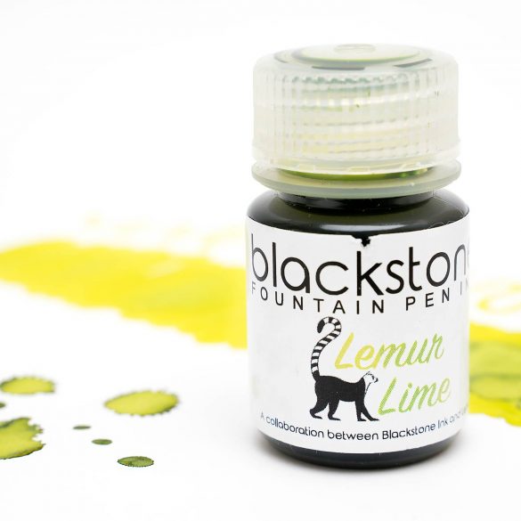 Blackstone Lemur Lime Ink Bottle and Ink Swabs for Review Cover