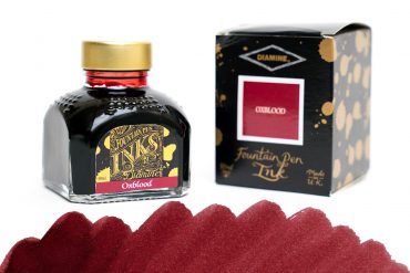 Diamine Oxblood Ink Bottle and Box