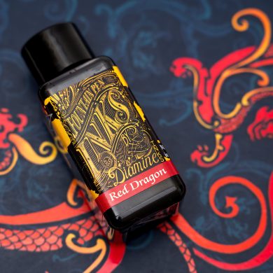 Diamine Red Dragon Ink Bottle for Review Cover