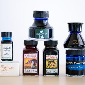 Bottles of Fountain Pen Ink from American Brands