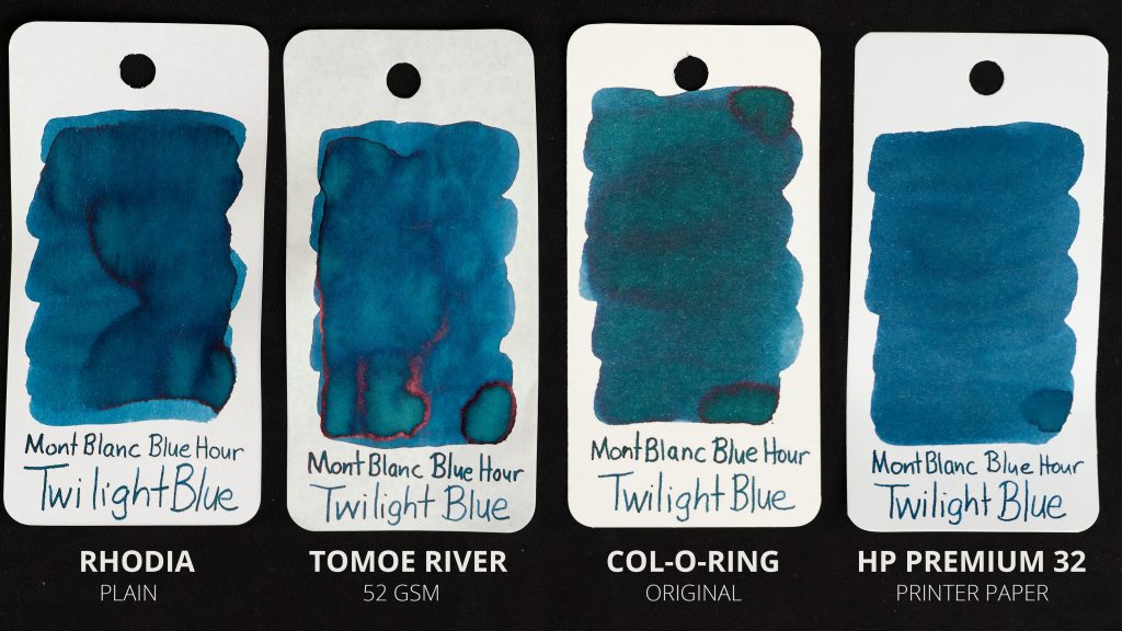 Mont Blanc Blue Hour Twilight Blue Swatches