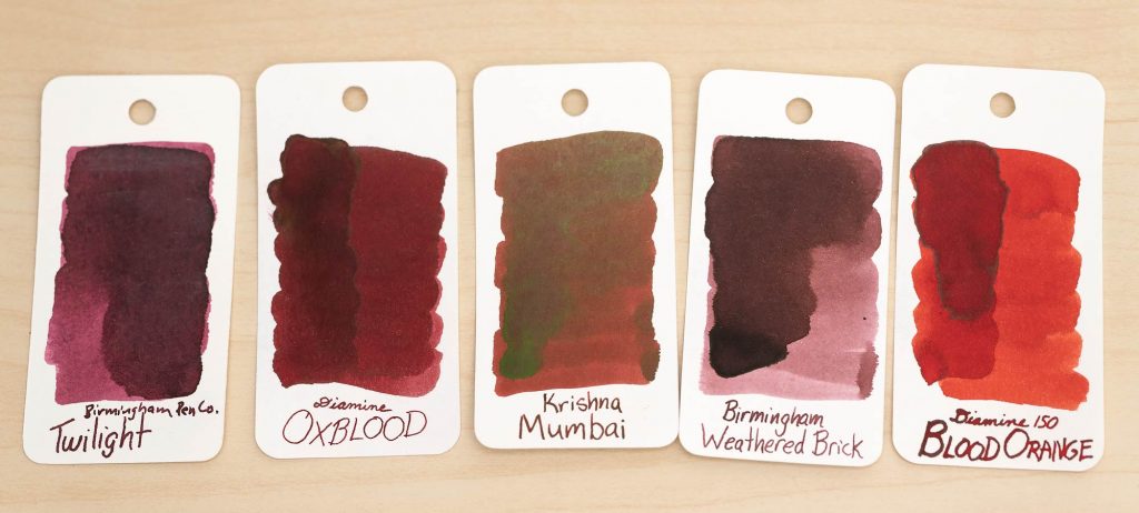 Krishna Mumbai Ink swatch with similar colors