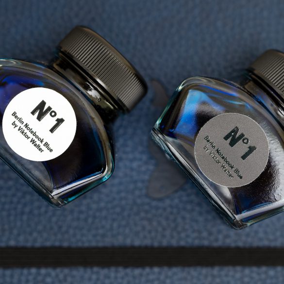 Berlin Notebook Blue Ink Bottles