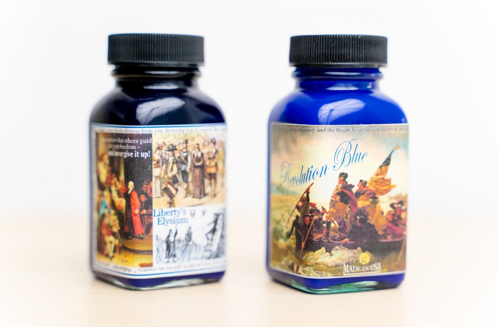 Noodler's Ink Revolution Blue and Liberty's Elysium