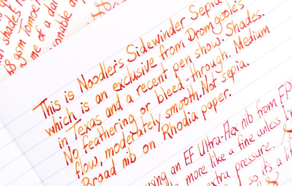 Noodler's Sidewinder Sepia Ink