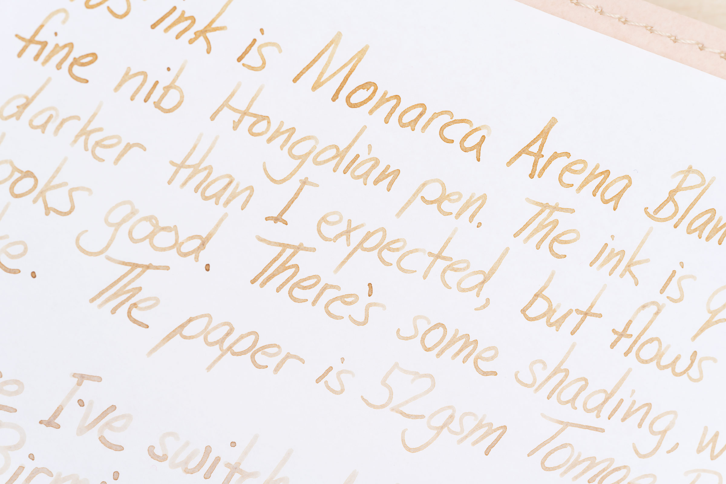 Monarca Arena Blanca Writing Sample